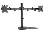 Stand | 8kg | 15&divide;35" | black | Arm len: 389mm | Dim: 893x280x415mm
