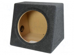 Car loudspeaker enclosure | MDF | black melange | textil | 30l | 300mm