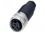 Connector: 7/8" | plug | PIN: 3 | straight | unshielded | 12A | 300V | IP67