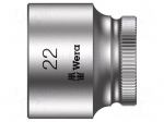 Socket: 6-angles | socket spanner | HEX 22mm | 3/8" | Zyklop