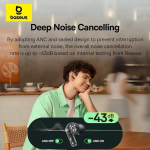 Baseus Bass BF1 NC In-Ear True Wireless Earphones / Galaxy Blue