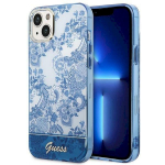 Guess GUHCP14MHGPLHB Porcelain Collection Hardcase for iPhone 14 Plus / 15 Plus 6.7" / blue