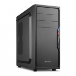 Sharkoon VS4-V ATX PC Case with USB 3.0, Black