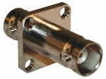 Adapter | BNC female,both sides | Insulation: PTFE | 50&Omega; | brass | 4GHz