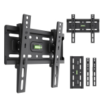 Maclean TV Mount / Bracket, max VESA 200x200, 13-43", up to 45 kg, black, tilt adjustment +2&deg;&ndash;-10&deg;, MC-189