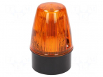 Signaller: lighting | continuous light,blinking light | orange