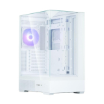 Zalman P40 PRISM PLUS, ATX Mid Tower PC Case, 3 x 120mm ARGB Fans, White