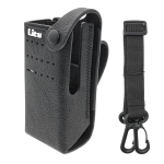 Hard Leather Carry Case Belt Loop for DP2400E Radio PMLN5864A