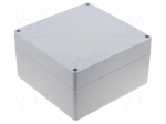 Enclosure: multipurpose | X: 160mm | Y: 160mm | Z: 90mm | ABS | grey | IP65