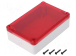 Enclosure: multipurpose | X: 80mm | Y: 120mm | Z: 36mm | ABS | grey