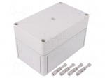 Enclosure: multipurpose | X: 110mm | Y: 180mm | Z: 111mm | PK | light grey