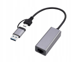 Gembird A-USB3AC-LAN-01 USB 3.1 + Type-C Gigabit Network Adapter / space grey