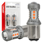 Autolambid, Mootorratta ja traktori valgustid // Autolambid, Mootorratta ja traktori valgustid // Żar&oacute;wki led standard bay15d p21/5w 3030 15smd czerwone 12v 24v amio-05004