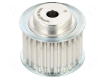 Belt pulley | T5 | W: 25mm | whell width: 36mm | &Oslash;: 40.6mm | aluminium