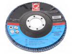 Flap grinding wheels | &Oslash;: 115mm | &Oslash;hole: 22mm | Granularity: 80