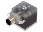 Adapter | M12 male,DIN 43650 plug | PIN: 3 | angled 90&deg; | Case: form A