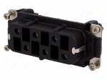 Connector: HDC | contact insert | female | C146 | PIN: 6 | 6+PE | size E16