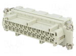 Connector: HDC | female | HE | PIN: 24 | 24+PE | size 8 | 16A | 500V