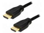 Cable | HDMI 1.4 | HDMI plug,both sides | 7.5m | black