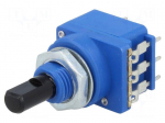 Potentiometer: shaft | 100k&Omega; | with push-push switch