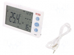 Meter: weather station | LCD | -10&divide;50&deg;C | Accur: &plusmn;1&deg;C | 0&divide;99%RH | 1%RH