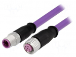 Cable: for sensors/automation | PIN: 4 | M12-M12 | B code-Profibus