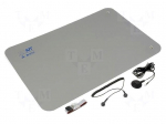Protective bench kit | ESD | 400x600mm | Thk: 2mm | grey | 1M&Omega;/km | 440&deg;C