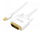 Cable | DisplayPort 1.2 | 1.8m | white