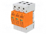 Surge arrestor | Type 1+2 | Poles: 3 | DIN | -40&divide;80&deg;C | IP20 | 900VDC