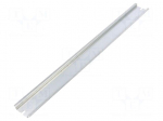 DIN rail | steel | W: 35mm | L: 340mm | AB163610,ABQ3163610,ABQ3203615