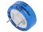 Capacitor: electrolytic | 1F | 5.5VDC | ESR: 7&Omega; | THT | -20&divide;+80%