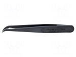 Tweezers | Blade tip shape: sharp, bent | Tweezers len: 115mm | ESD