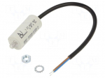 Capacitor: polypropylene | motors, run | 2uF | 470VAC | &Oslash;25x58.5mm