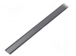 Cover for LED profiles | black | 2m | Kind of shutter: F | push-in