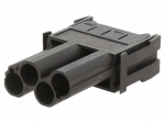 Connector: HDC | module | male | 830V | PIN: 4 | w/o contacts | 4mm