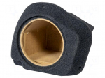 Car loudspeaker enclosure | MDF | black melange | 250mm | Audi | 15l