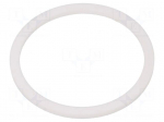 Gasket | PTFE | Thk: 3mm | &Oslash;int: 54mm | &Oslash;out: 63mm | PG42 | white