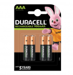 Uzlādējamās baterijas Duracell AAA / R03, 900mAh, Recharge, 4 gab.