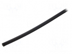 Hole and edge shield | polyetylene | L: 30.5m | black | H: 4.1mm