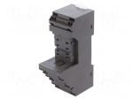 Socket | PIN: 8 | for DIN rail mounting | Leads: screw terminals