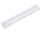 Cover for LED profiles | white | 2m | Kind of shutter: E7 | push-in