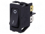 ROCKER | DPST | Pos: 2 | ON-OFF | 16A/250VAC | black | IP40 | none | 1552