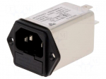 Connector: AC supply | socket | male | power supply | Inom: 6A | 250VAC