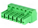 Connector: pluggable terminal block | plug | female | 20A | 300V | 1x6