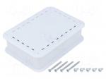 Enclosure: multipurpose | X: 73.7mm | Y: 100.8mm | Z: 29.2mm | white