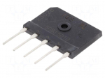 Bridge rectifier: three-phase | Urmax: 1kV | If: 50A | Ifsm: 500A | THT