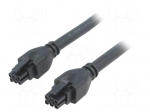 Cable | female | PIN: 6 | Len: 1m | 300V | 4A | Insulation: PVC | tinned | 2x3
