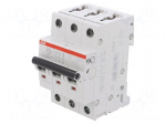 Circuit breaker | 230/400VAC | Inom: 10A | Poles: 3 | Charact: K | 6kA