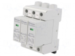 Surge arrester | Type 2 | Poles: 3 | 15kA | for DIN rail mounting