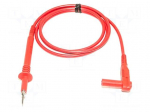 Test lead | 20A | probe tip,angular banana plug 4mm | Urated: 1kV
